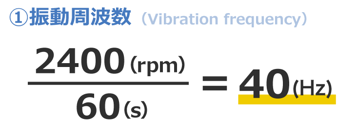 振動周波数（Vibration frequency）